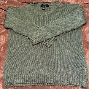 Forever 21 Women's Green Crewneck Sweater